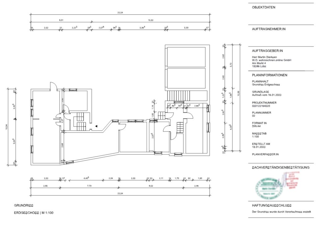 Grundriss Vorlage